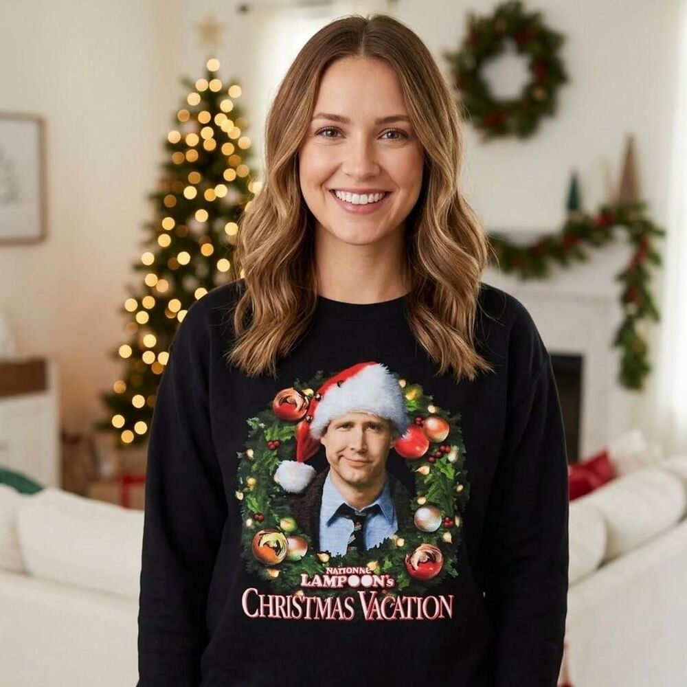 Vtg Style Christmas Vacation Sweatshirt Medium National Lampoons Graphic Top